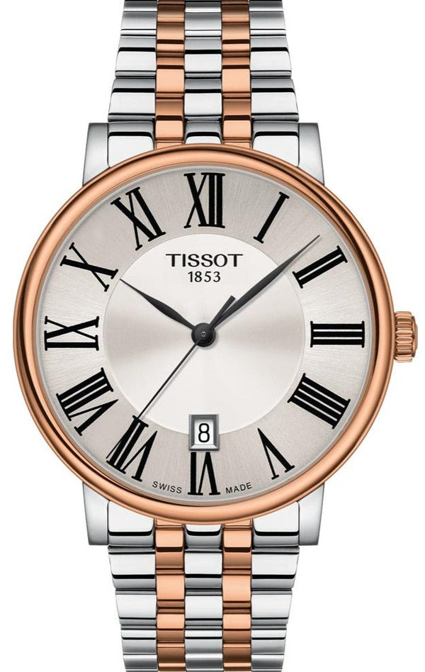 Tissot T Classic Carson  Silver Dial Two  Steel Strap Watch For Men - T122.410.22.033.00