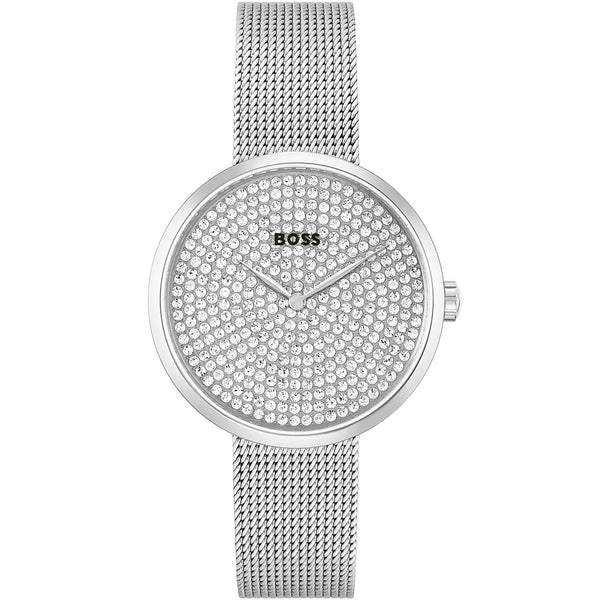 Hugo Boss Praise Silver Dial Metal Belt Watch for Women-1502657