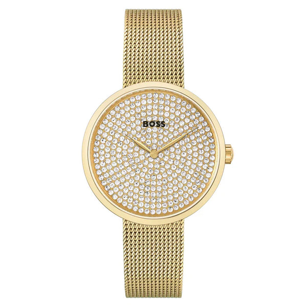 Hugo Boss Gold-Tone Mesh  Watch for Women - 1502659