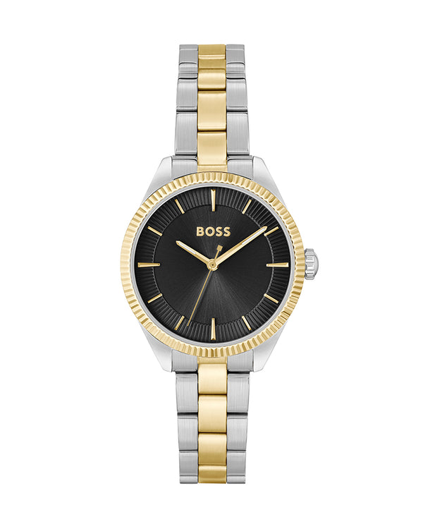Hugo Boss Two Tone Stainless Steel Material |Silver Color Band Watch for Women- 1502730