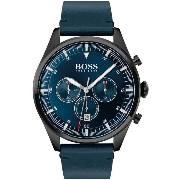 Hugo Boss Pioneer Chronograph Blue Dial 44mm Watch for Mens-1513711