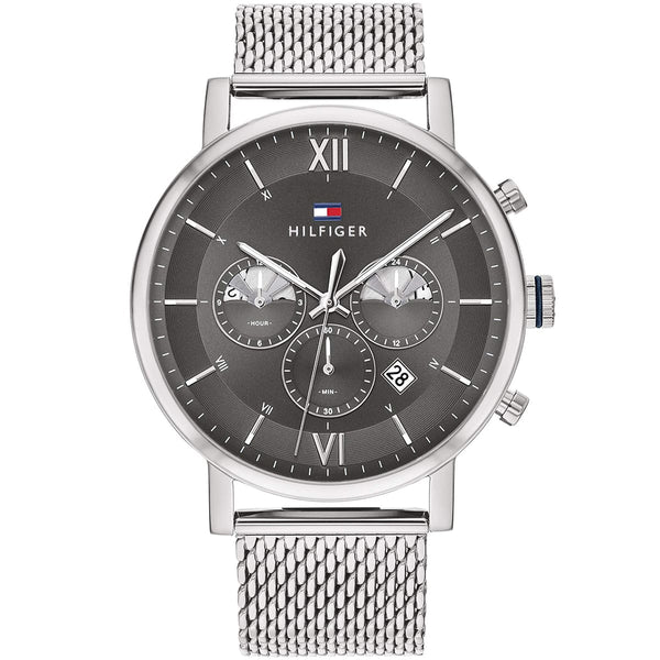 Tommy Hilfiger Evan Gray dial Chronograph Watch for Mens-1710396