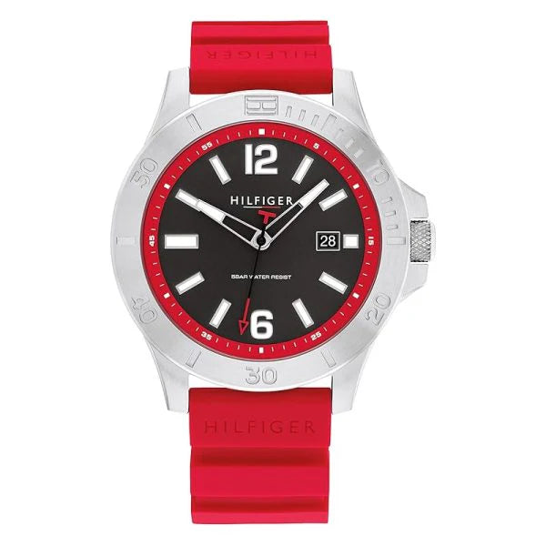Tommy Hilfiger Analog Round Shape Silicone Wrist Watch for Men-1710540