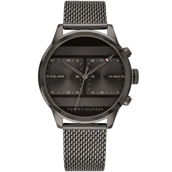 Tommy Hilfiger Icon Gray dial Metal Mesh belt with Gray color Watch for Mens-1791597