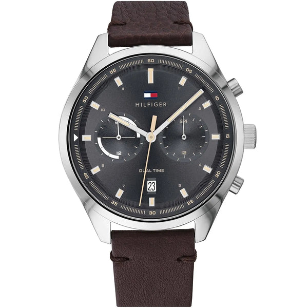 Tommy Hilfiger Bennett Dual Time Gray Dial Watch for Men-1791729