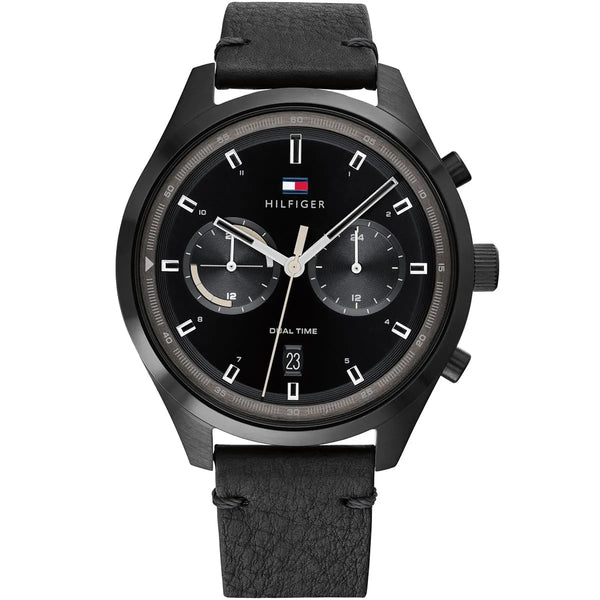 Tommy Hilfiger Bennett Dual Time Black Dial Watch For Men-1791731