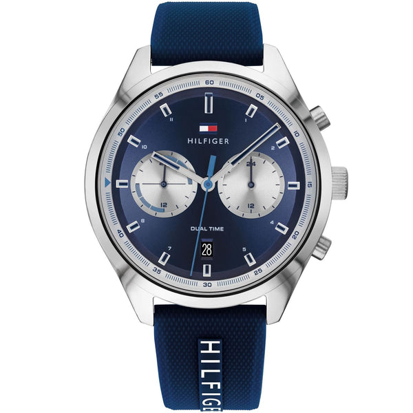 Tommy Hilfiger Bennett Dual Time Blue Dial Watch for Men-1791781