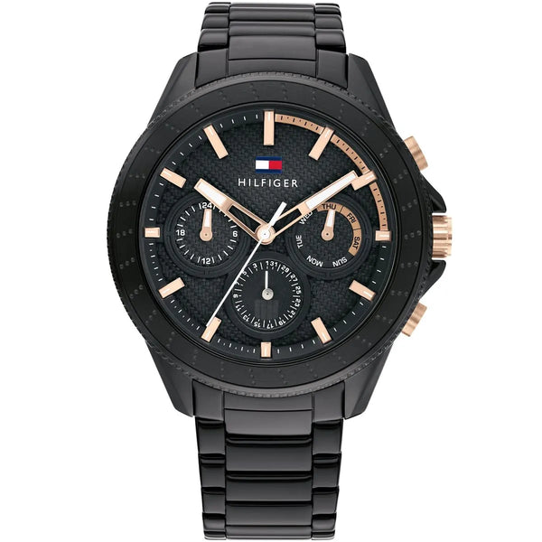Tommy Hilfiger Aiden Chronograph Black Dial Watch For Men-1791858