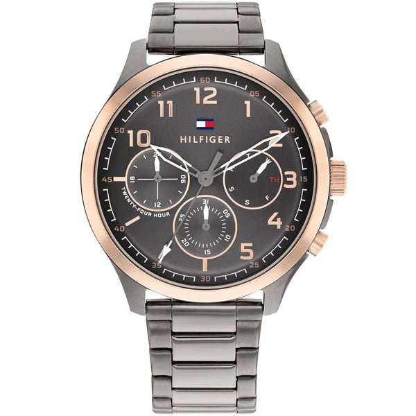 Tommy Hilfiger Asher Chronograph Gray Dial Metal Belt with Gray Color Watch for Men-1791871