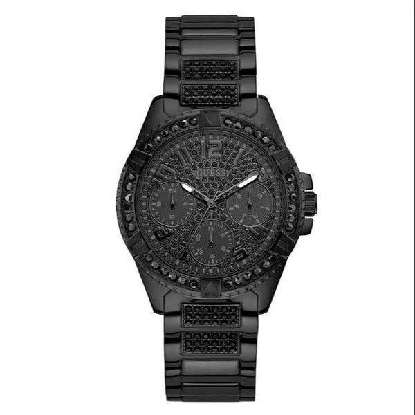Guess Frontier Black Dial 40mm Chronograph Watch for Women-W1156L4