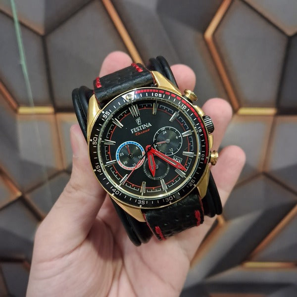Festina Preowned Chrono Sport Red Men's Watch for Men