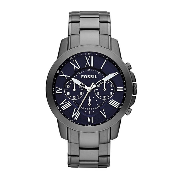 Fossil Dial Grey Steel Strap Watch for Men - FS4831