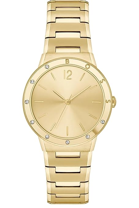 Hugo Boss Stainless Steel Analog Gold Dial Watch for Women-1502715