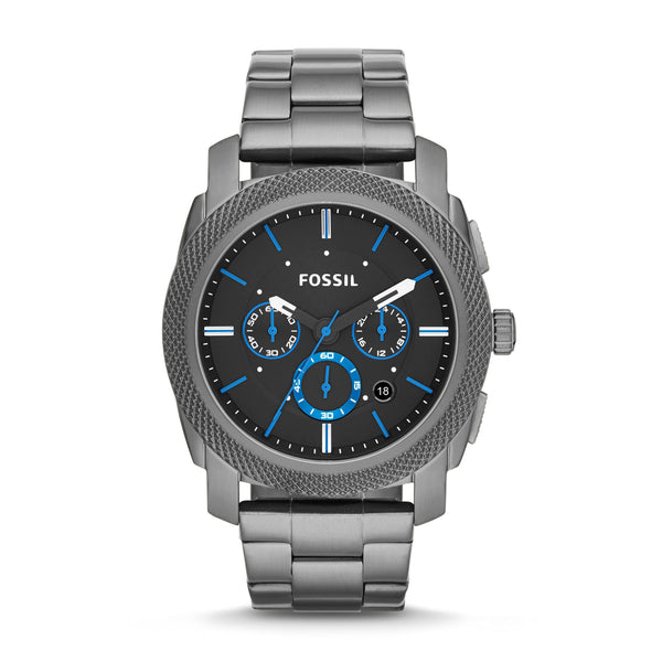 Fossil Dial Grey Steel Strap Watch for Men - FS4931