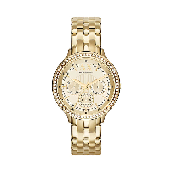 Armani Exchange Capistrano Gold Dial Watch For Women AX5408