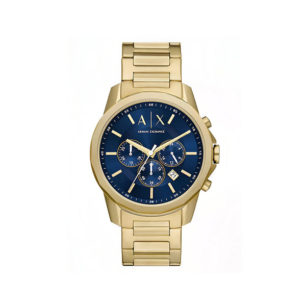 Armani Exchange Chronograph Gold-Tone Stainless Steel Watch for Men AX7151