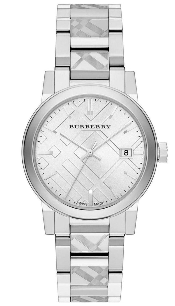 Burberry Dial Silver Steel Strap Watch for Men - BU9037