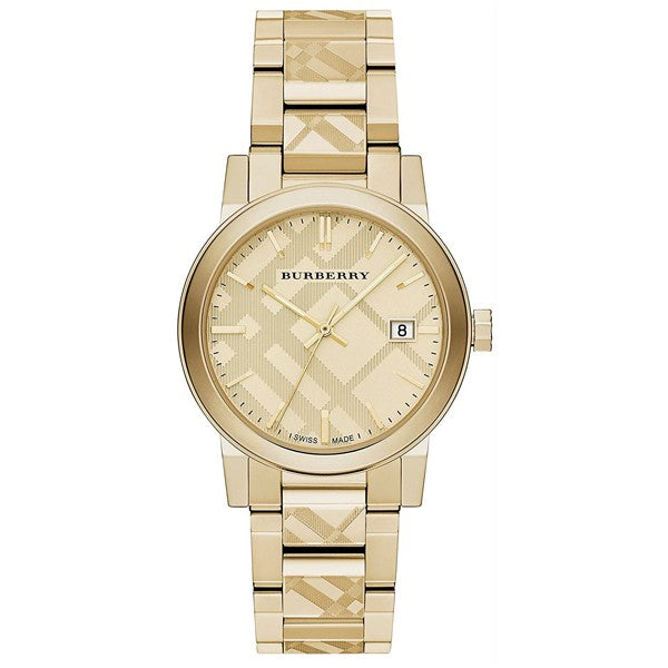 Burberry  Dial Gold Steel Strap Watch for Men - BU9038