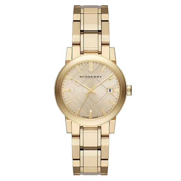 Burberry Dial Gold Steel Strap Watch for Women - BU9134