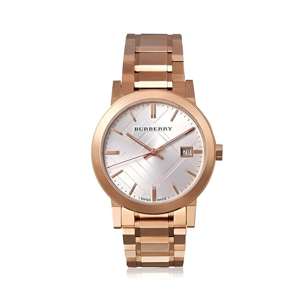 Burberry Dial Rose Gold Steel Strap Watch for Women - BU9004