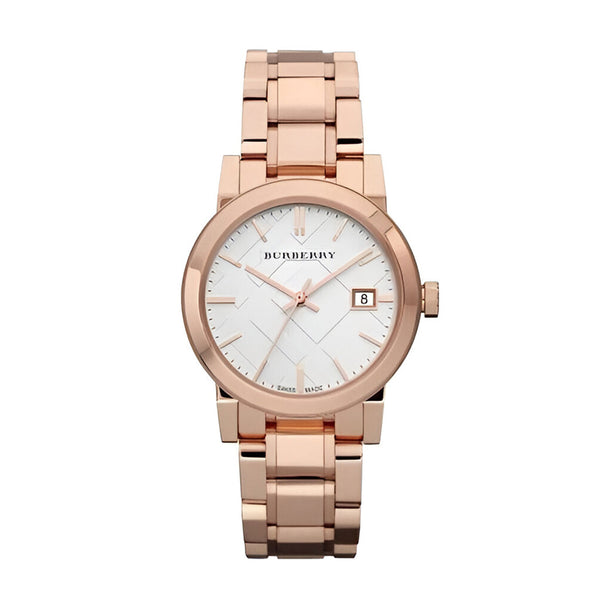 BurberryDial Rose Gold Steel Strap Watch for Women - BU9104