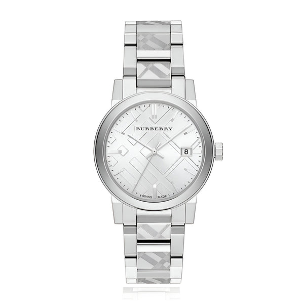 Burberry Dial Silver Steel Strap Watch for Men - BU9037