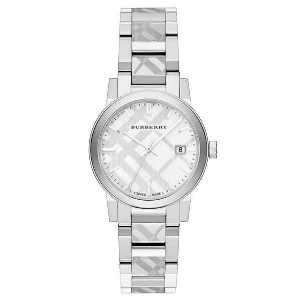 Burberry Dial Silver Steel Strap Watch for Women - BU9144