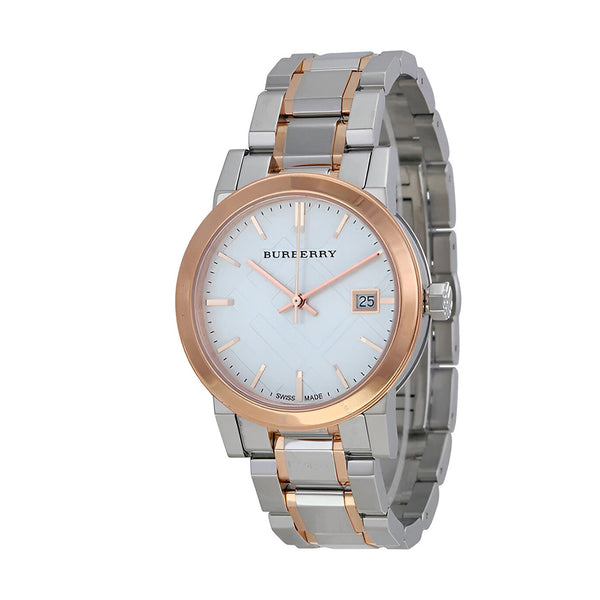 Burberry Dial Two Tone Steel Strap Watch for Women - BU9105