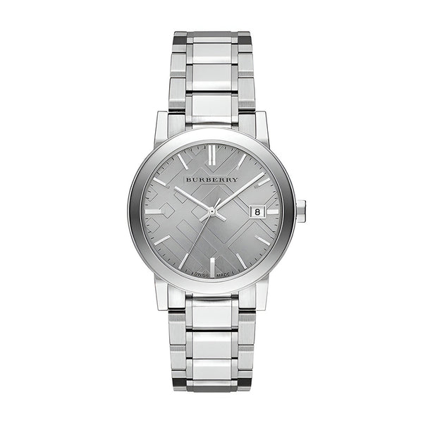 Burberry Silver Steel Strap Watch for Women - BU9035