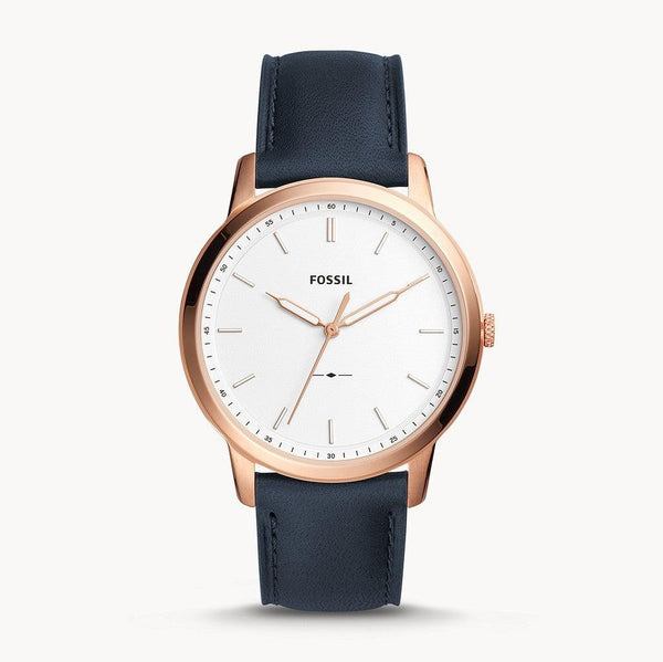 Fossil Dial Blue Leather Strap Watch for Men - FS5371
