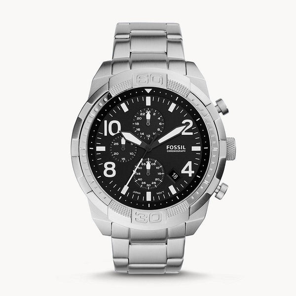 Fossi Dial Silver Steel Strap Watch for Men - FS5710