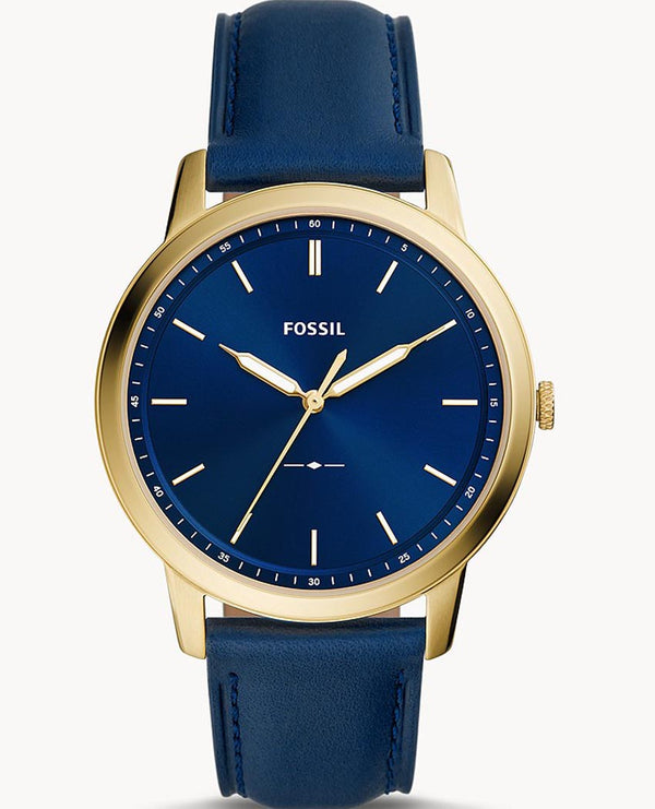 Fossil Dial Blue Leather Strap Watch for Men - FS5789