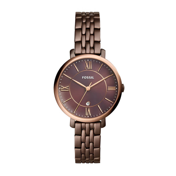 Fossil Dial Brown Steel Strap Watch for Women - ES4275