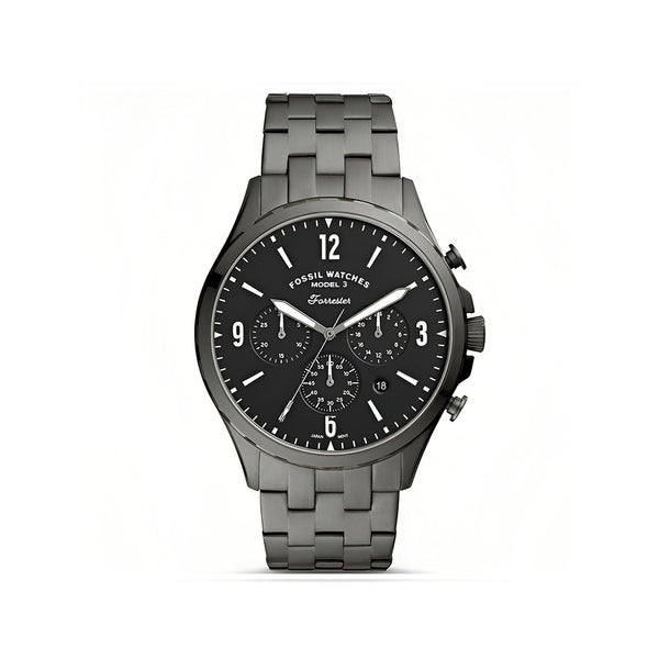 Fossil Dial Grey Steel Strap Watch for Men - FS5606