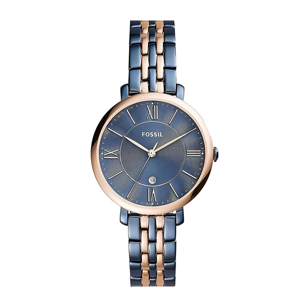 Fossil Dial Two Tone Steel Strap Watch for Women - ES4321