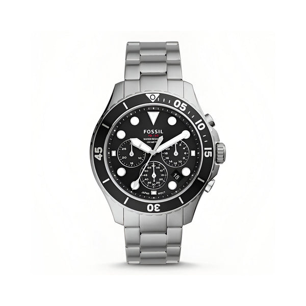 Fossil Silver Steel Strap Watch for Men - FS5725