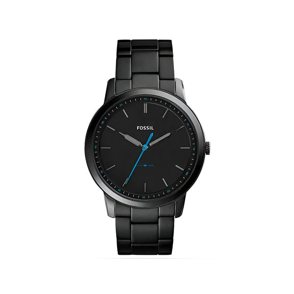 Fossil The Minimalist Black Dial Black Steel Strap Watch for Men - FS5308