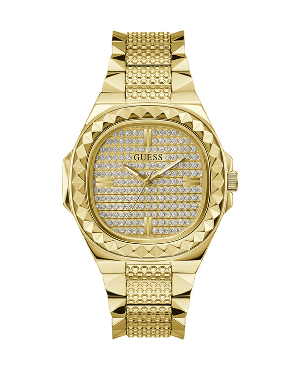 Guess Rebel Gold Tone Stainless Steel Case 42 mm Case Watch for Mens-GW0622G1