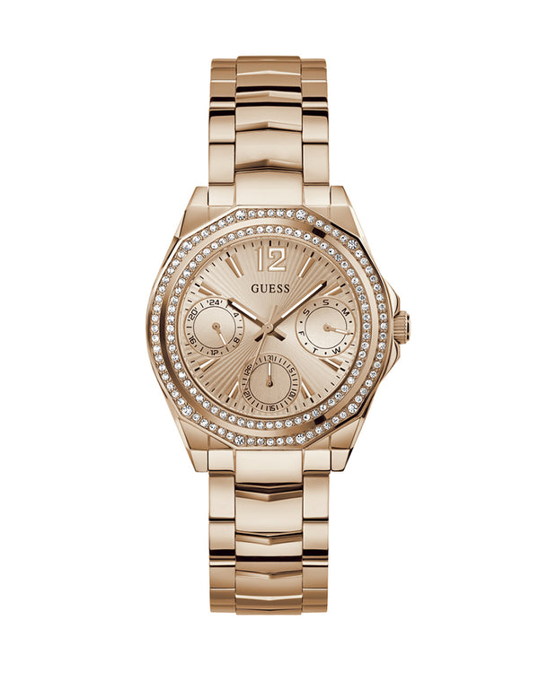 Guess Ritzy Rose gold Round Dial Analog Watch for Women - GW0685L3