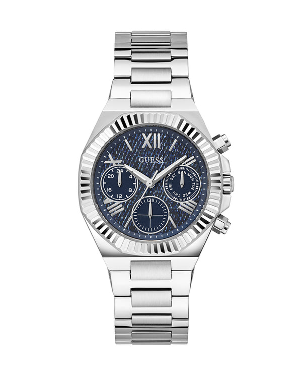 Guess Classic Chronograph Stainless Steel Blue Dial Watch for Women-GW0769L1