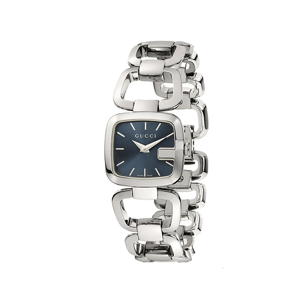 Gucci G Gucci Blue Dial Silver Steel Strap Watch For Women - YA125508