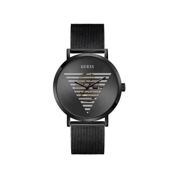Guess Black Stainless Steel Case With Black Dial  Watch for Men – GW0502G2