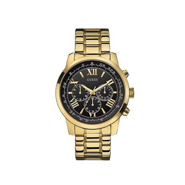Guess Horizon Black Dial 45 mm Watch for Men's- W0379G4