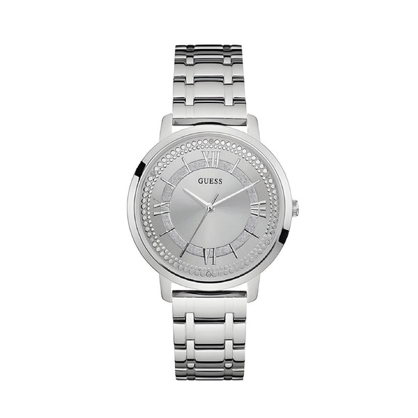 Guess Montauk Silver Dial Stainless Steel Watch For Women - W0933L1