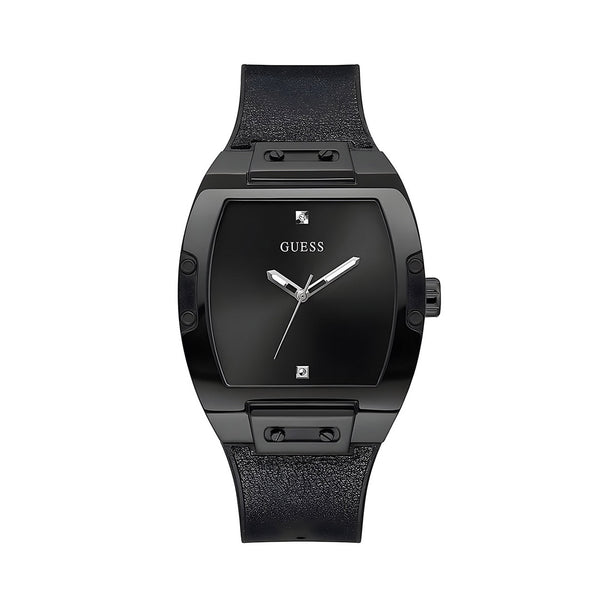 Guess Phoenix Black Dial Black Rubber Strap Watch for Men - GW0386G1