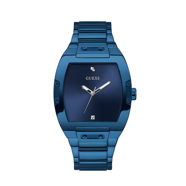 Guess Phoenix Blue Dial Blue Steel Strap Watch for Men  - GW0387G4