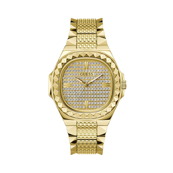 Guess Rebel Gold Tone Stainless Steel Case 42 mm Case Watch for Mens-GW0622G1