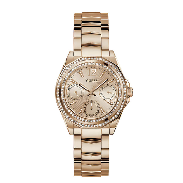 Guess Ritzy Rose gold Round Dial Analog Watch for Women - GW0685L3