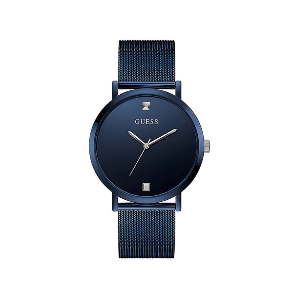Guess Supernova Blue Mesh Bracelet Blue Dial Quartz Watch for Mens - GW0248G4