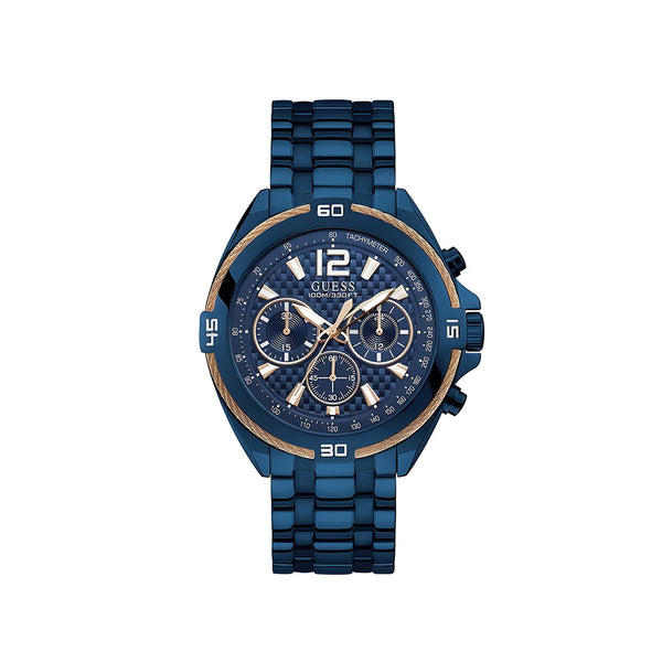 Guess Surge Quartz Blue Stainless Steel Blue Dial 47mm Watch for Mens W1258G3